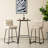 Carrel Industrial Modern Square Bar Table -1674960765