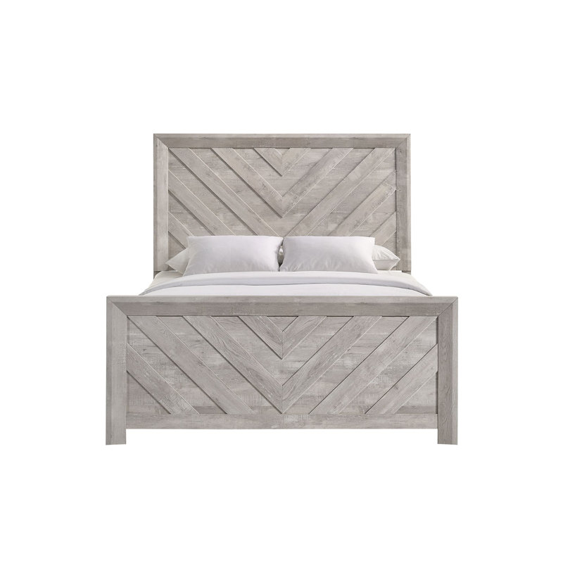 Zarrah Standard Bed, King, Rustic Oak