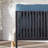 Runar Powder Coated Steel Outdoor Armless Lounge Chair with Cushions