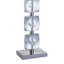 Lampe de table argentée 28,5 po Youssouf