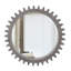 Miroir décoratif en forme de meuble vintage rétro en bois de 42 po x 42 po pour le vestibule du salon de la salle de bain ou assemblé à votre goût (brun écorce antique)-1703648483-1687854171