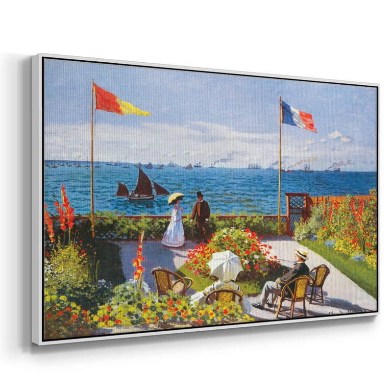 Claude Monet, reproduction d'art sur toile, H 37 po x l 25 po x P 2 po, Argent