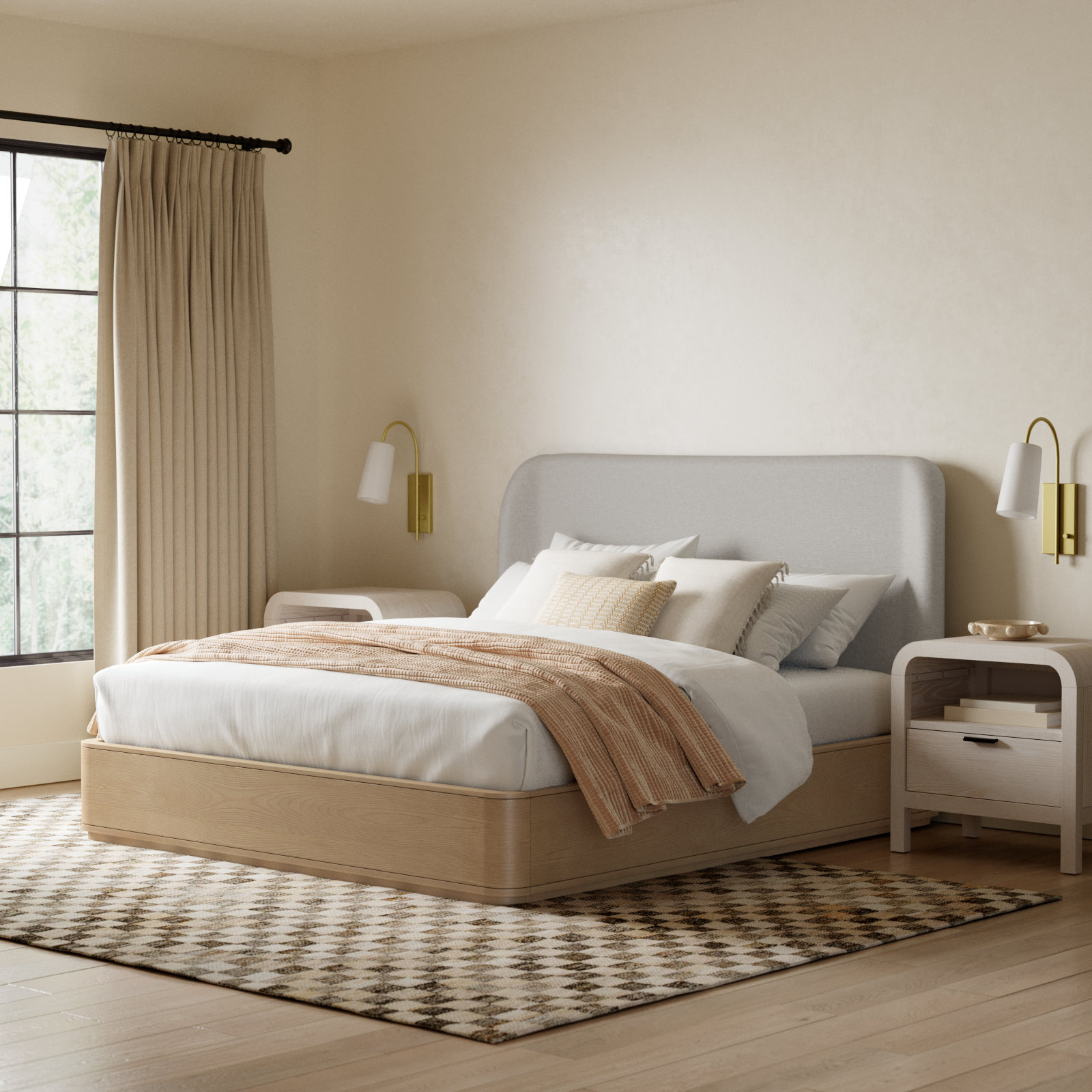 Lucie Platform Bed, California King