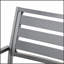 Ensemble de 2 chaises d'extérieur modernes en aluminium avec structure durable et résistante aux intempéries