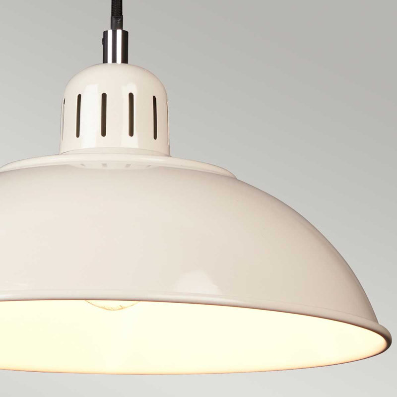 Rona 1 - Light Dome Pendant, Cream