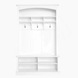 47.2'' Wide Hall Tree with Bench and Shoe Storage, Multi-functional Storage Bench