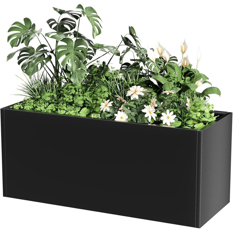 Metal Raised Garden Bed, 30cm H x 172cm W x 46cm D
