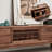Pure Solid wood black walnut TV cabinet