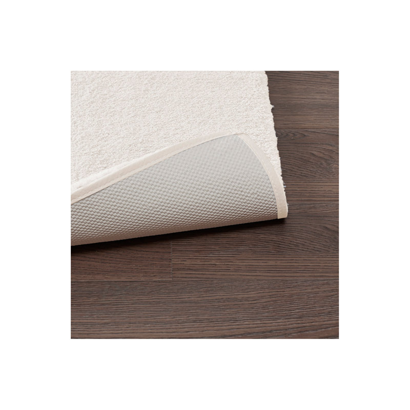 Bath Rug For Living Room Bedroom, Single- 30" L x 20" W, Ivory