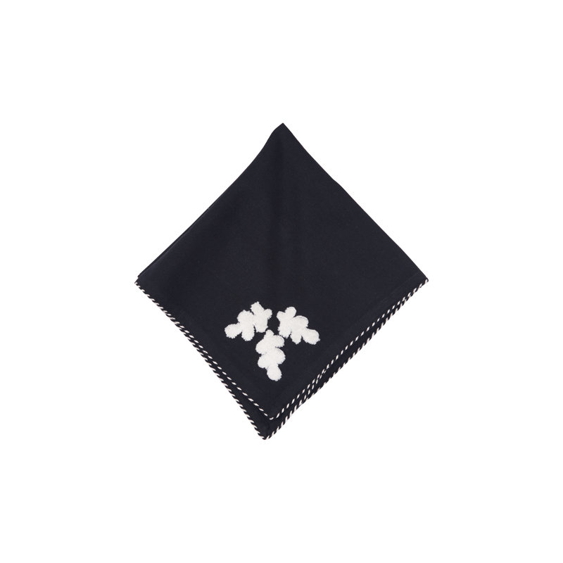 Nordic Merry Napkin Set of 4, Black