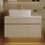 Petit meuble-lavabo flottant simple 31,5 pouces avec lavabo