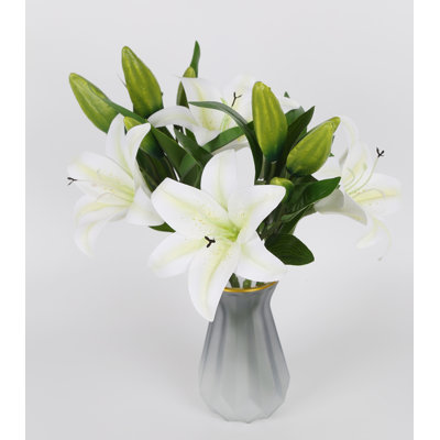 4 pièces fleur de lis artificielle