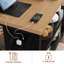 Large Kitchen Island with Storage, Dining Table Set with Power Outlet & LED Lights, 47.2" Coffee Bar Table
