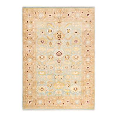 Classic One-of-a-Kind 6' 2" x 8' 9" Hand Knotted Area Rug