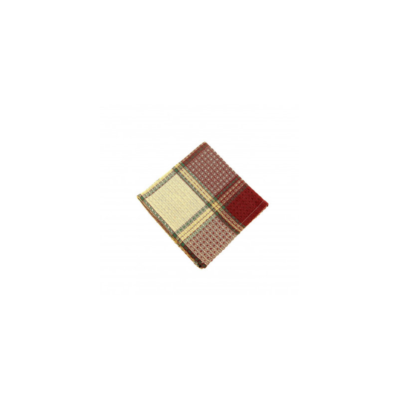 Chiffon de vaisselle à motif Manz, Rouge