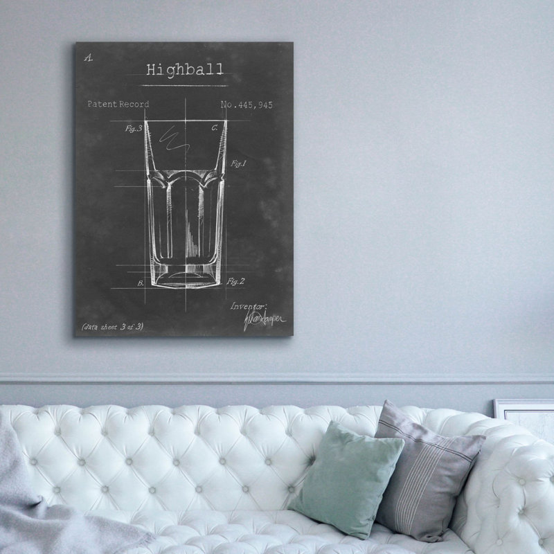 'Bareware Blueprint II' by Ethan Harper Canvas Wall Art, 54" H x 40" W x 1.5" D