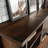 Hutch With Concealed Compartments, Brown Finish