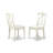 5 Piece Dining Room Furniture Set Includes a Rectangle Kitchen Table with Dropleaf and 4 Dining Chairs, Linen White-288550955-288550997-288550996