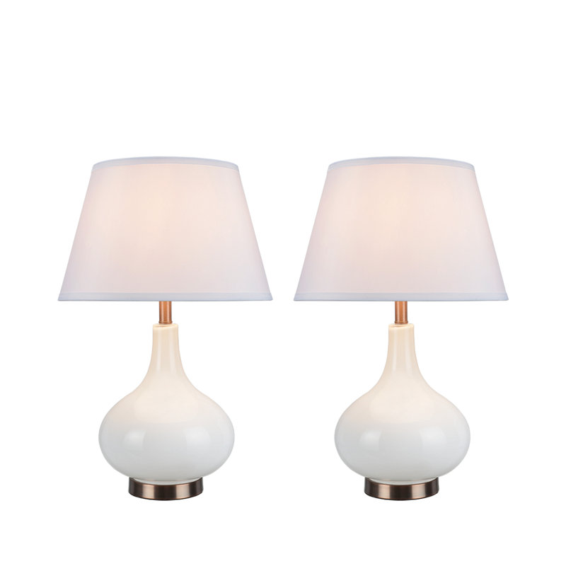 Ensemble de lampe de table 23 po Foxworth, Blanc