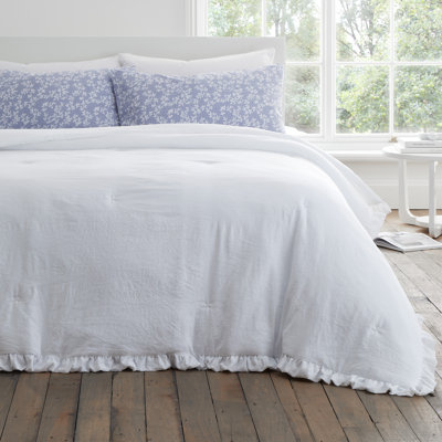 Soft Washed Frill Bedspread
