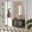 Large armoire d'appoint 2 portes avec verre cannelé-124714266-124714260