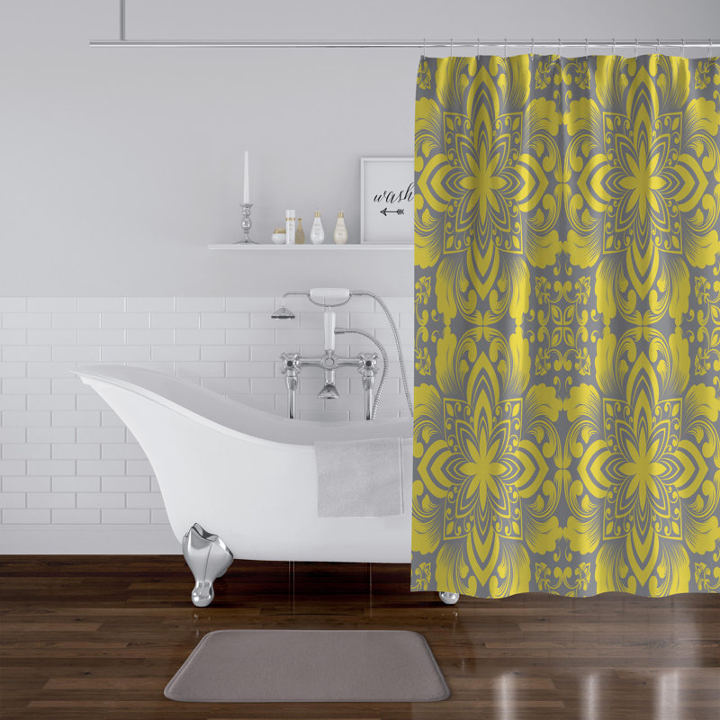 Coppola Geometric Shower Curtain, 70'' H x 71'' W x 1" D