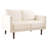 Marick Knapp 55.5" wide velvet round armrests and thick seat cushions loveseat-797337844