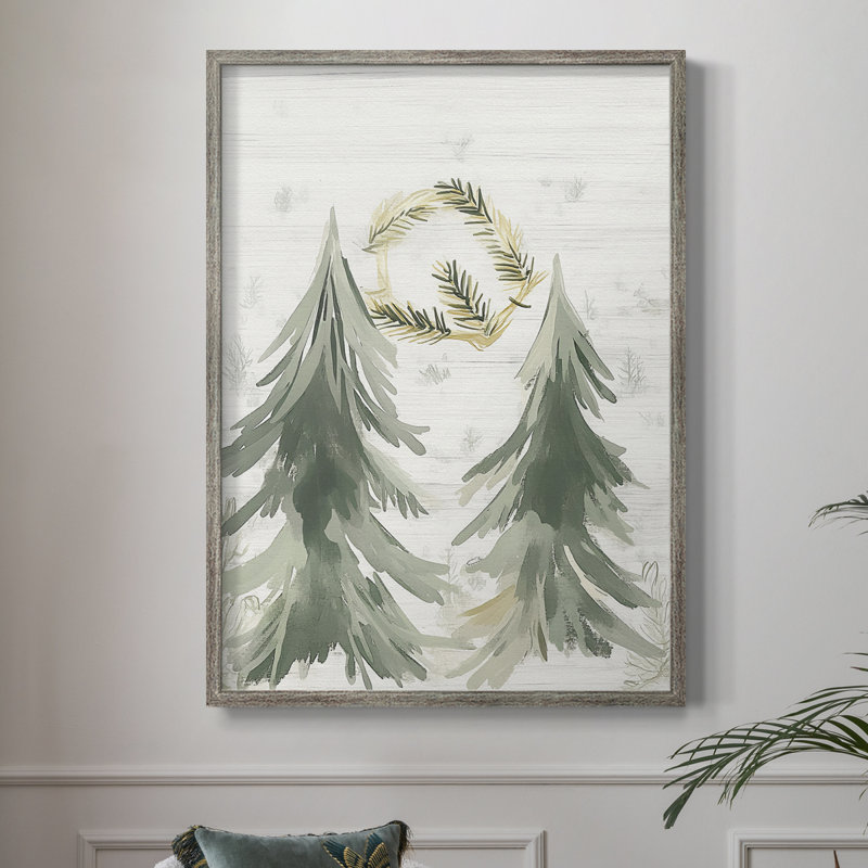 «Christmas Holiday», art encadré CECL XXI, bois massif XMA170625, H 15 po x l 12 po