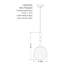 Luminaire suspendu sphère 1 lumière Mattelyn