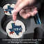 Texas Coasters, lot de 2 sous-verres en pierre