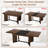 Extendable Dining Table for 6-10 Person, 59''-86.6'' Modern Farmhouse Wooden Kitchen Table, Rectangle Expandable Dining Room Table, Large Expanding Table w/Removable Leaves Space Saving-1562993667