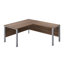 Buariki L-Shaped Metal Base Executive Desk-203599900-203599911-203599906