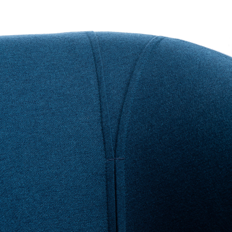 Alena Upholstered Armchair, Navy 100% Polyester