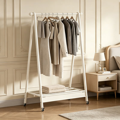 Rolling Entryway Coat Rack