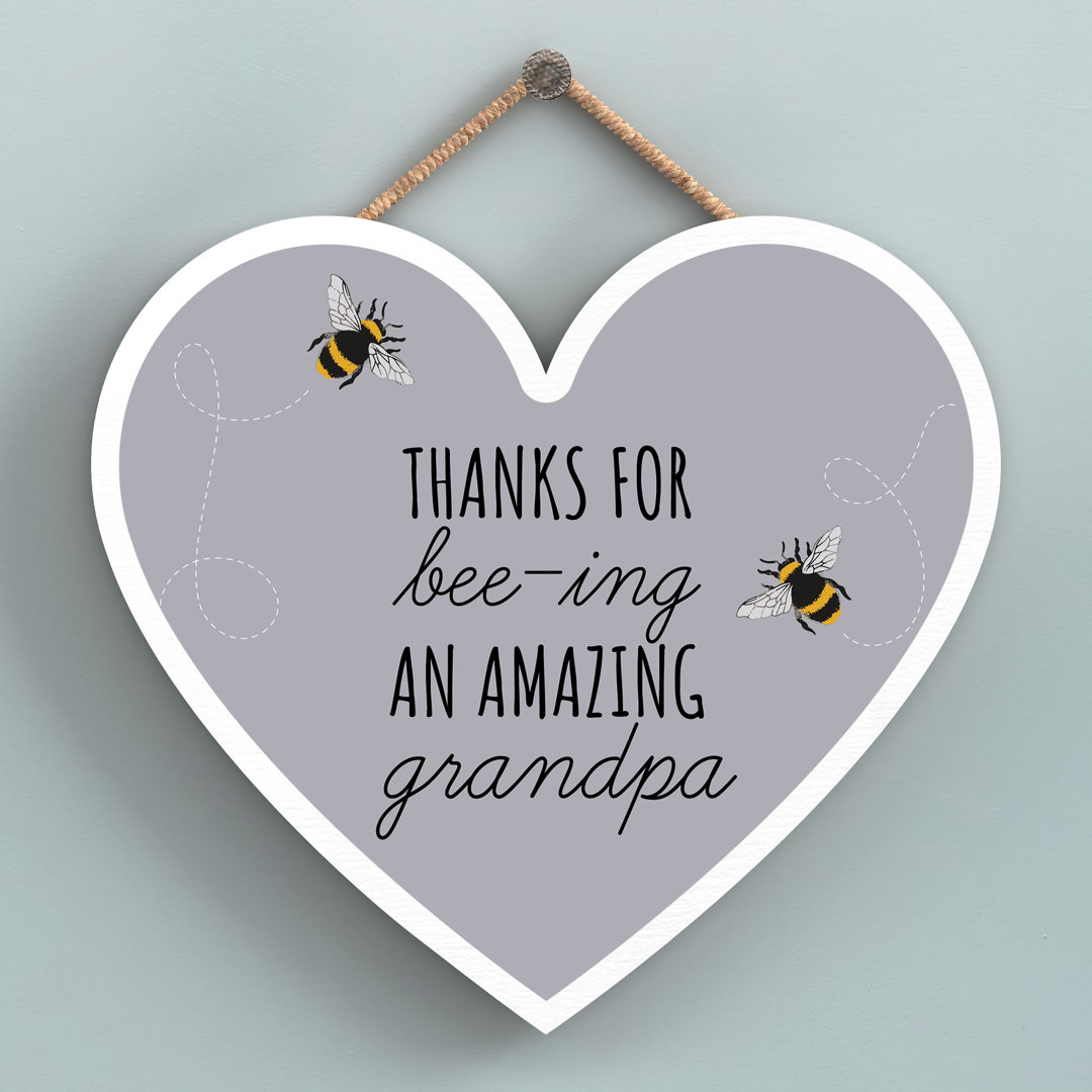 Bee Thanks For Bee-ing Grandpa Wall Décor