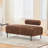 49.6" Wide Upholstered Bench with Adjustable Back-891330336