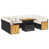 Coussin noir / structure noire est en rupture de stock