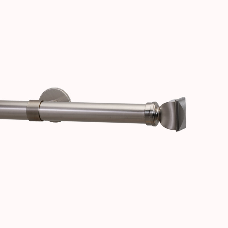 Tringle à rideaux simple 1,13 po, Inoxydable, 60"