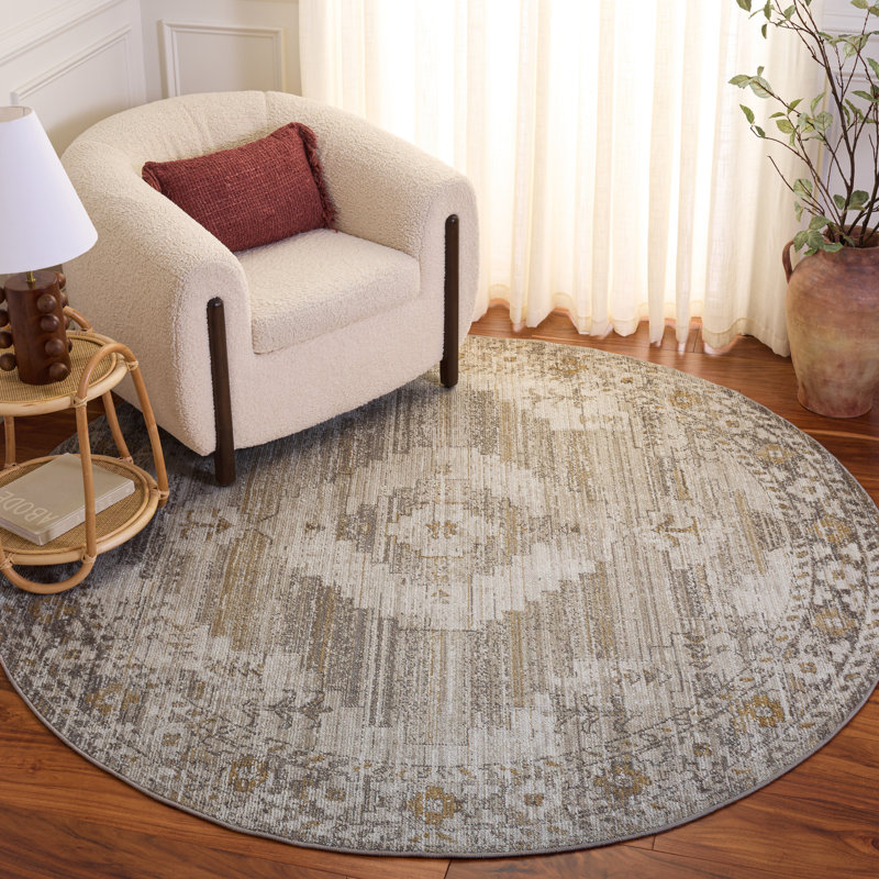 Hazel 520 Performance Oriental Rug, Round 6'