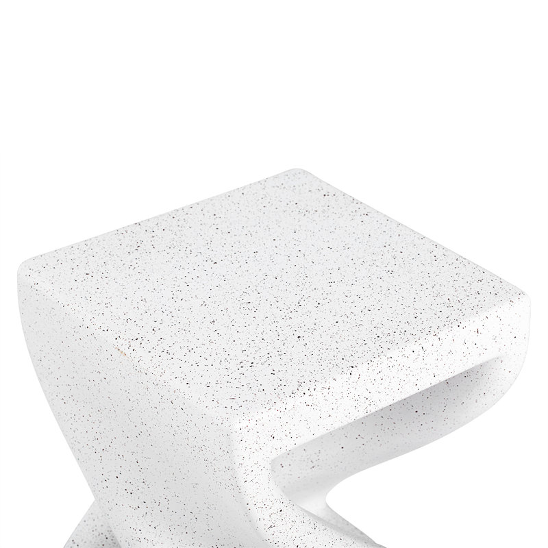 Table d'appoint d'extérieur moderne à base torsadée MGO Terrazzo