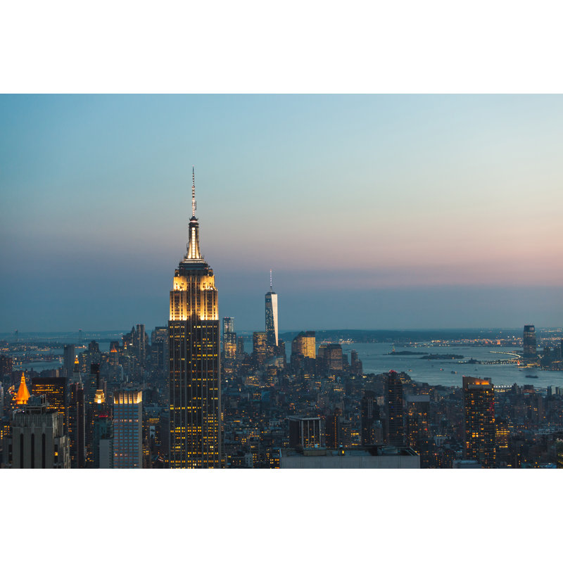 Aerial View Of New York - Wrapped Canvas Print, 30cm H x 46cm W x 3.8cm D