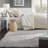 Neutral 7-piece Bedding Set, Striped Polyester Comforter And Microfiber Sheets, Modern Style