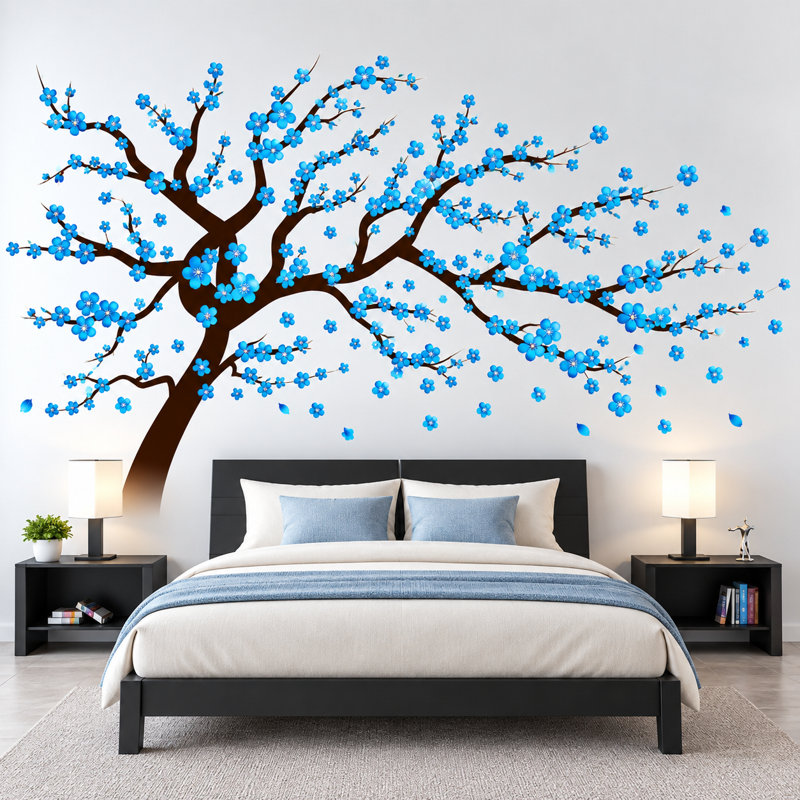 Plants & Flowers Non-Wall Damaging Wall Decal, Scheme B