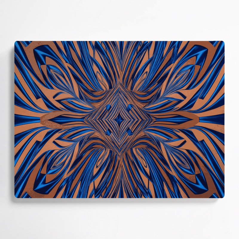 Art mural brun op Op 62, H 11 po x l 14 po