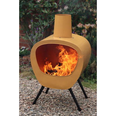 Oval Steel Charcoal Chimnea