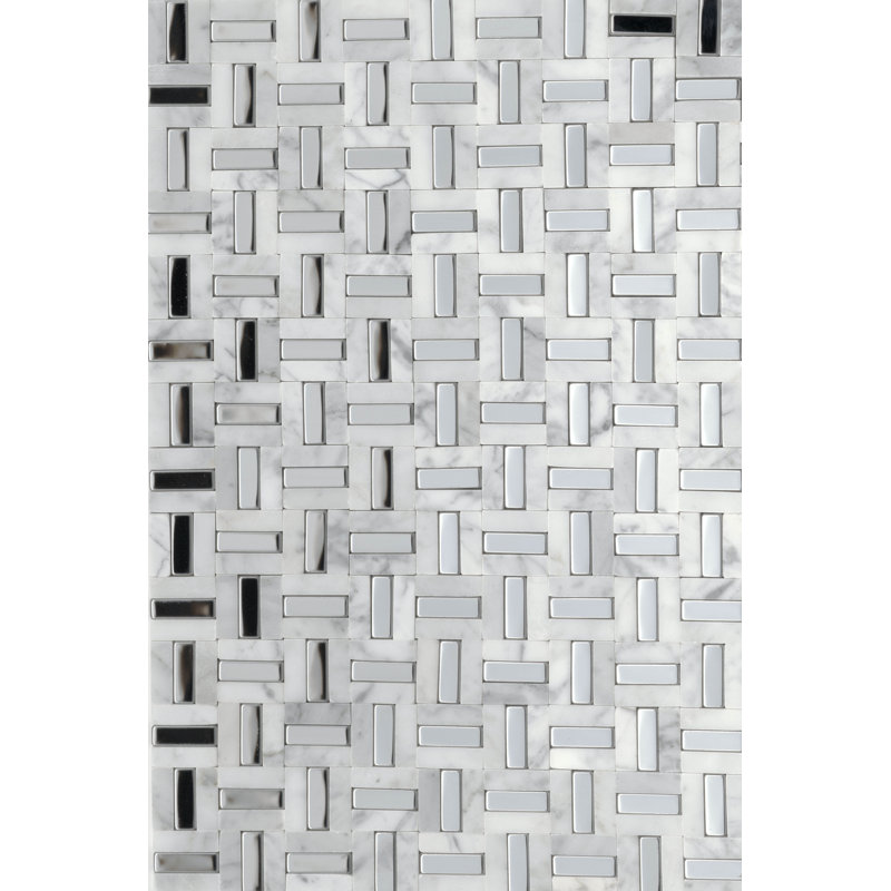 Link™ 12" x 17" Natural Stone Random Mosaic Tile
