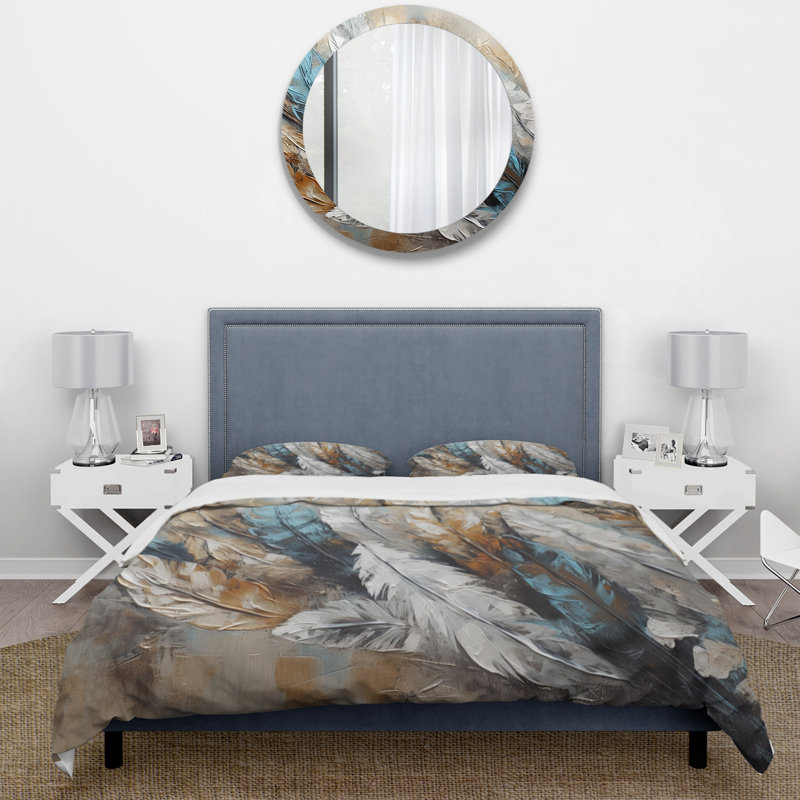 Ensemble de housse de couette en microfibre / polyester Gold Feather Extravaganza II Bedding