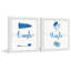 Bath Blues - ensemble de 2 reproductions de cadres photo simples-87149372