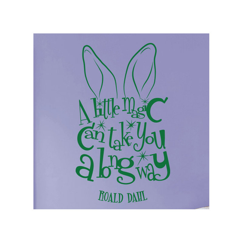 Roald Dahl Wall Sticker, Green