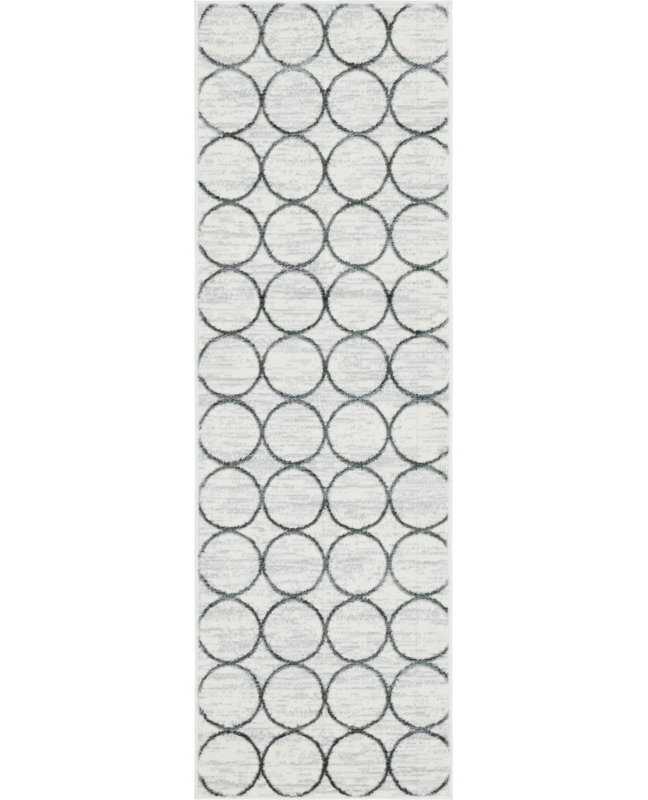 Linares Geometric Hand Woven Area Rug, Runner 61 x 183cm